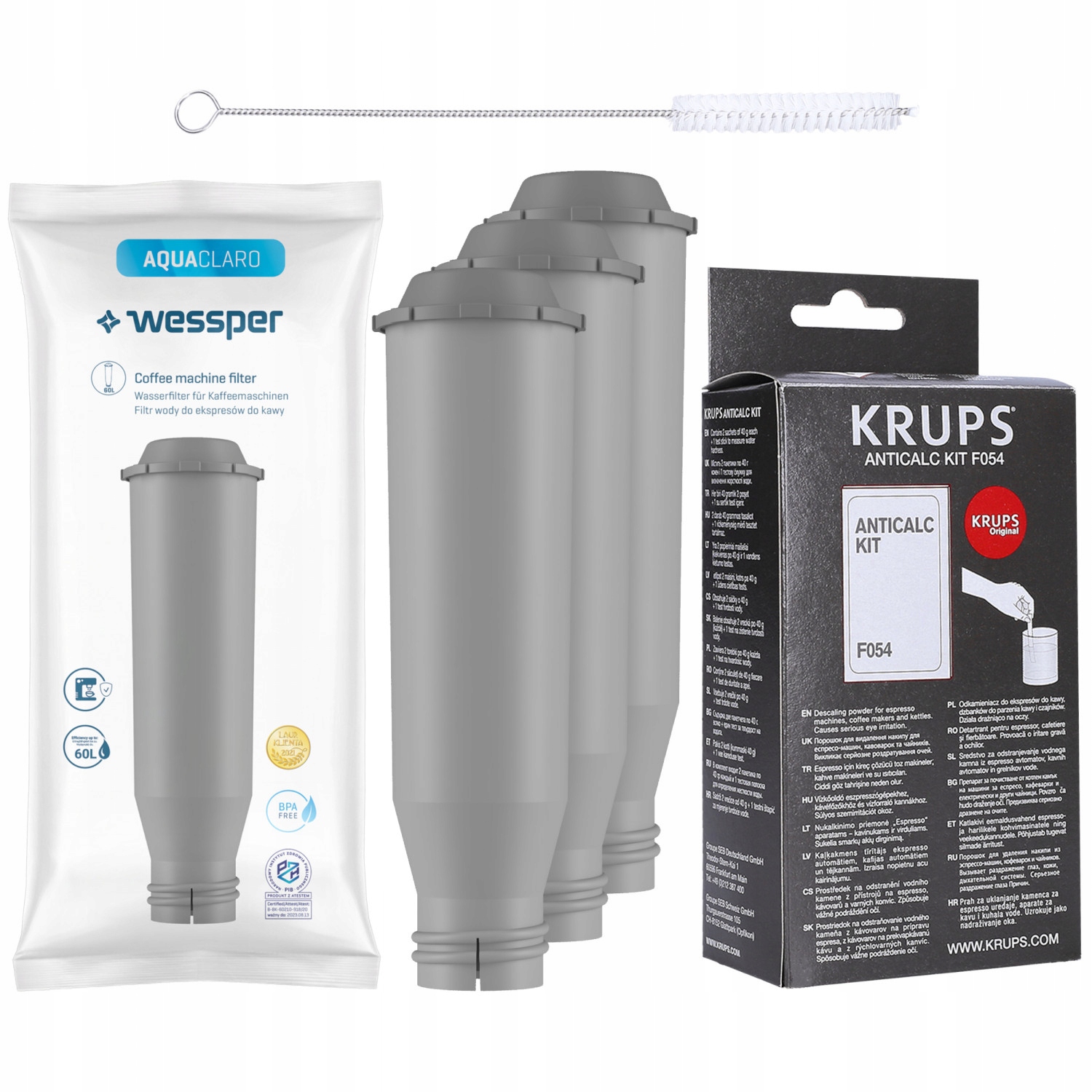 3× filtračná vložka Wessper AquaClaro WES043 + 2 ďalšie produkty